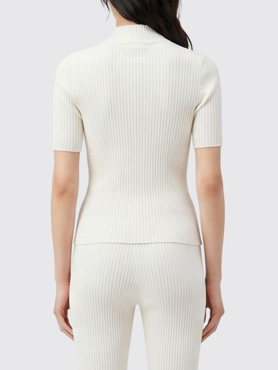 26SS 쿠레쥬 리에디션 니트 탑 숏슬리브 PERMPU026FI0001 0001 White - COURREGES