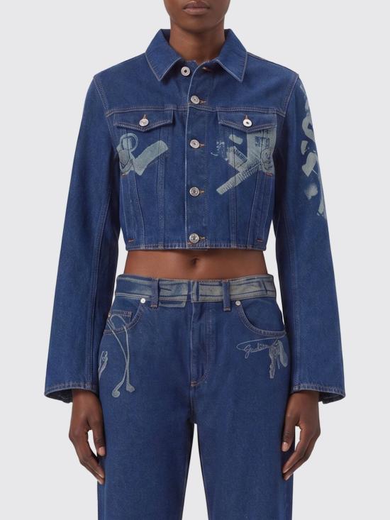 26SS 장 폴 고티에 데님 자켓 JA035 2757 Blue