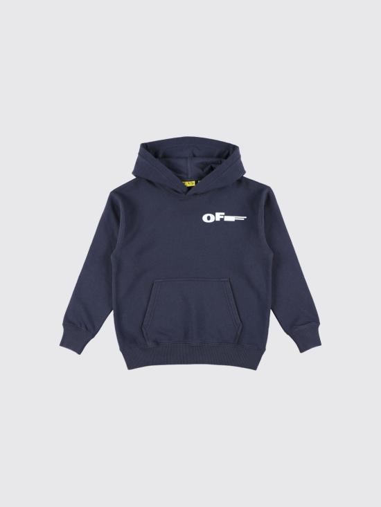 26SS [키즈] 오프화이트 티셔츠 OBBB001S26FLE006 410 Navy