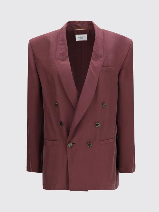 26SS 생로랑 수트 자켓 851026Y6J78 5060 Burgundy - SAINT LAURENT