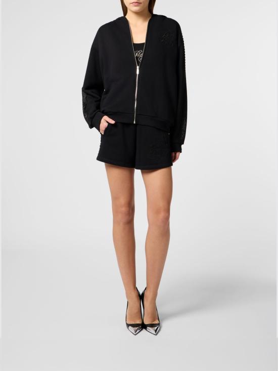 26SS 필립 플레인 숏팬츠 SAFCWJT2201PTE003N 02 Black - PHILIPP PLEIN