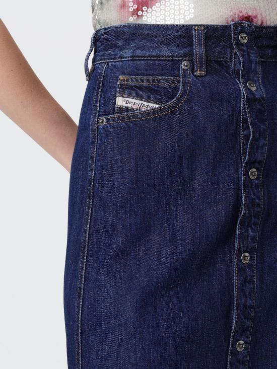 26SS 디젤 미디 스커트 A181070IRAA 01 Denim - DIESEL