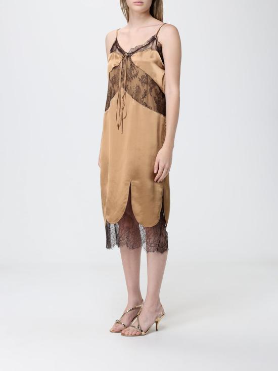 26SS 살바토레 페라가모 미디 원피스 13I145 793306 Dark - SALVATORE FERRAGAMO