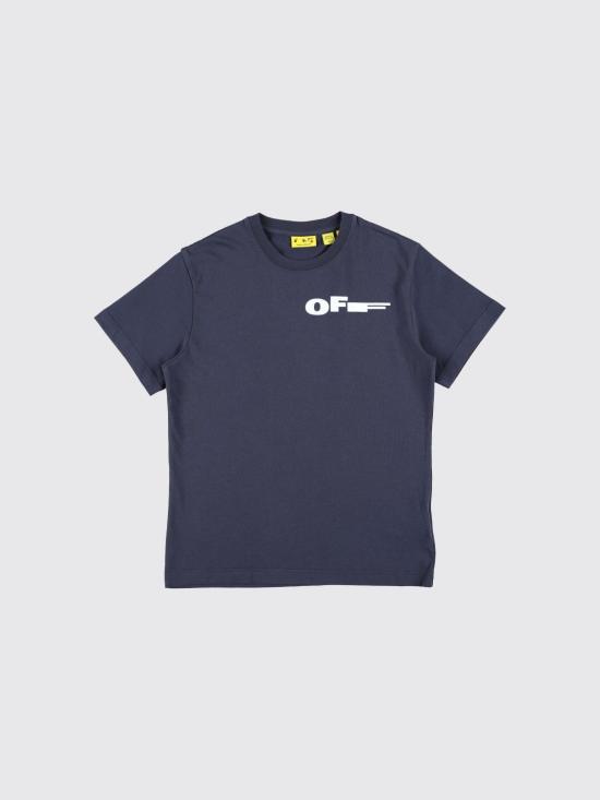 26SS [키즈] 오프화이트 티셔츠 OBAA002S26JER00A 410 Blue