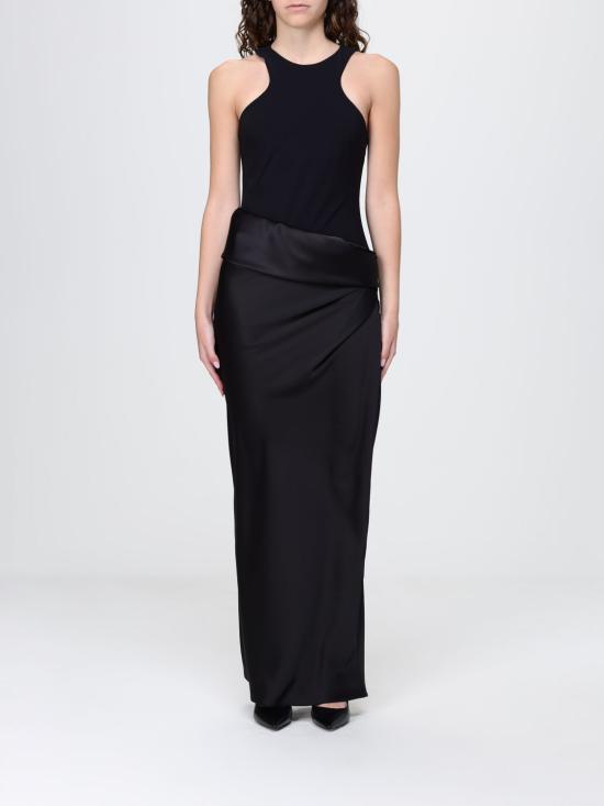 26SS 엠포리오 아르마니 롱 원피스 7W000962AF12484 UC001 Black