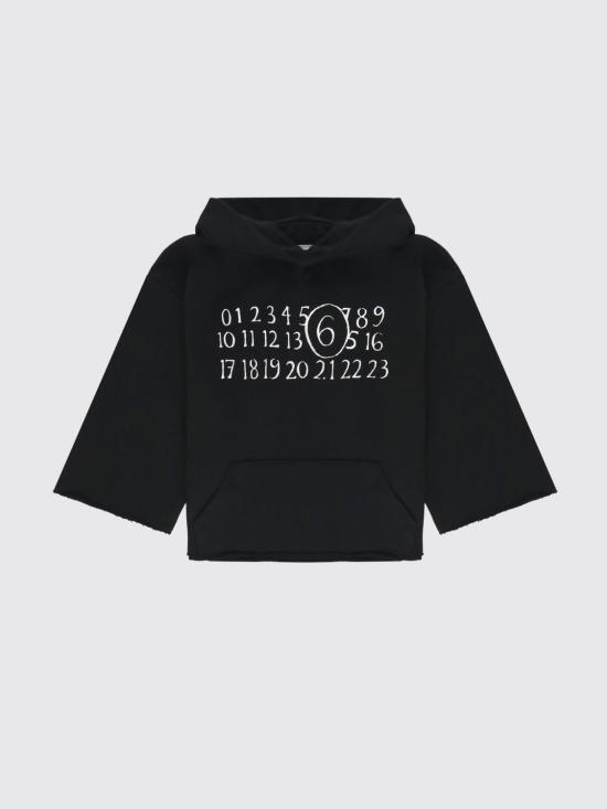 26SS [키즈] MM6 메종마르지엘라 티셔츠 M61010MM02X M6900 Black