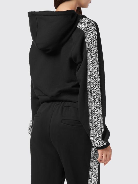 26SS 필립 플레인 후드 티셔츠 AAECWJB1887PTE003N 02 Black - PHILIPP PLEIN