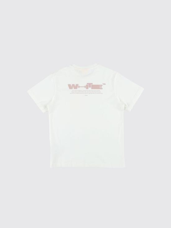 26SS [키즈] 오프화이트 티셔츠 OGAA001S26JER007 100 White - OFF WHITE