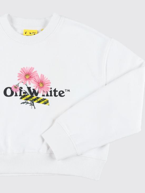 26SS [키즈] 오프화이트 티셔츠 OGBA013S26FLE001 100 White - OFF WHITE