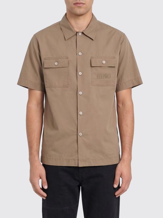 26SS MM6 메종마르지엘라 반팔 셔츠 SH0DR0008M35741 115 Beige