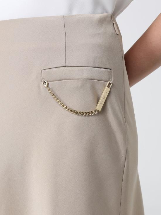 26SS 알마니 롱 스커트 XW002279AF21553 U6223 Champagne - ARMANI