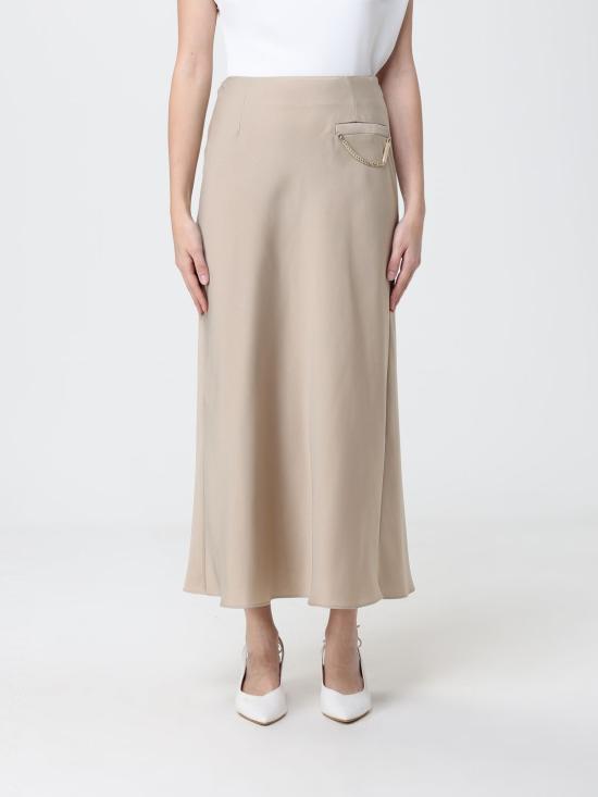 26SS 알마니 롱 스커트 XW002279AF21553 U6223 Champagne