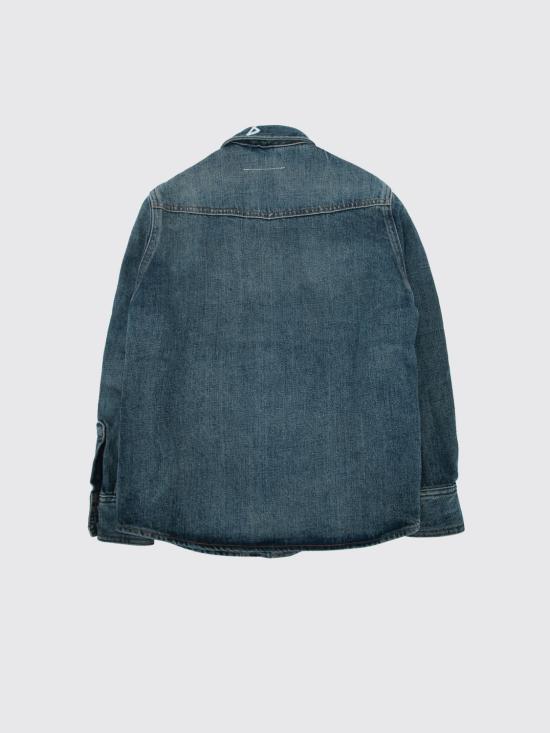 26SS [키즈] MM6 메종마르지엘라 데님 셔츠 M60950MM06XMM6C40U M601 Blue - MM6 MAISON MARGIELA