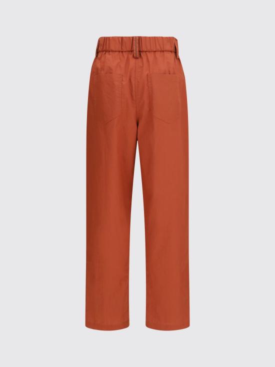 26SS 브루넬로 쿠치넬리 코튼 팬츠 M0H93P8907 C8604 Orange - BRUNELLO CUCINELLI