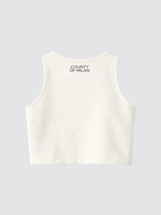 26SS [키즈] 컨트리 오브 밀란 티셔츠 S6CMJGTA105 412 White - COUNTY OF MILAN