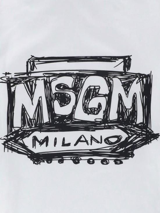 26SS [키즈] 엠에스지엠 티셔츠 S6MSJGTH1280 01 White - MSGM