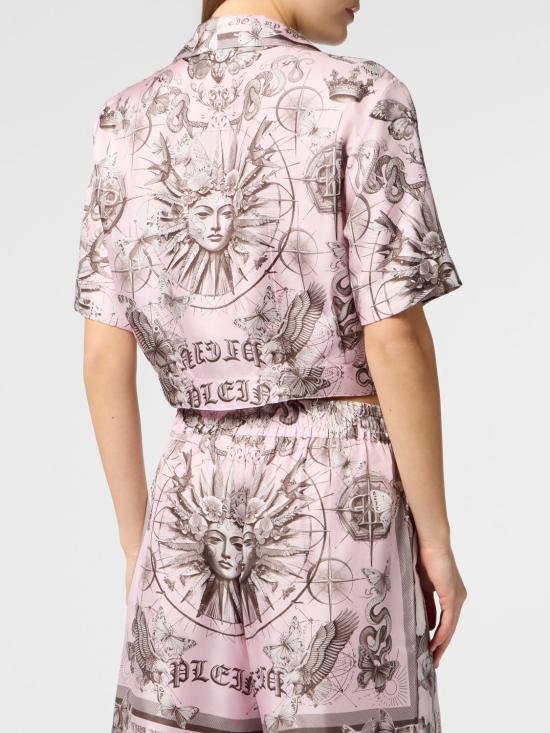 26SS 필립 플레인 블라우스 SAFCWRP0557PTE104N 03 Fuchsia - PHILIPP PLEIN