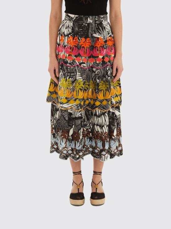 26SS 팜 리오 롱 스커트 357684 26081 Multicolor