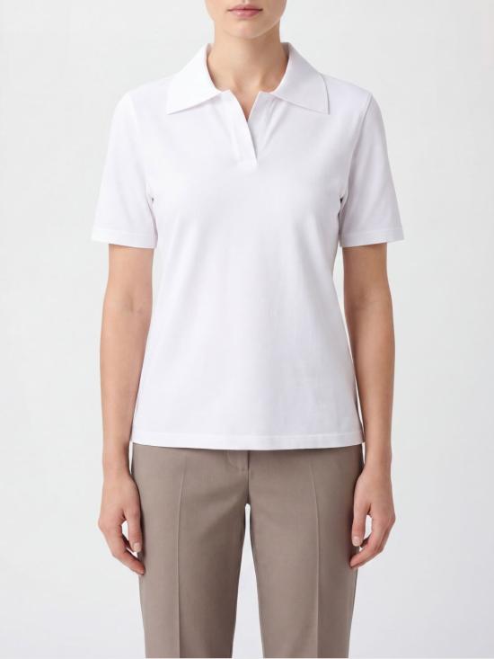 26SS 로베르토 콜리나 폴로 티셔츠 261FXA31024 01 White