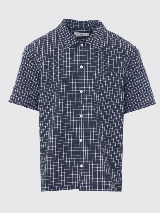 26SS 던스트 셔츠 UDSH6B133BK BLACK CHECK Blue - DUNST