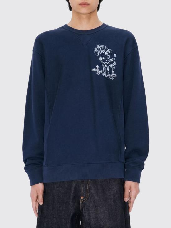 26SS 겐조 Cartoon 자수 스웻셔츠 FG55SW2074MJ 76 Blue