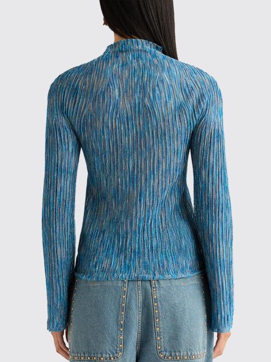 26SS 모모니 긴팔 티셔츠 265MMOKN002265MO37 8730 Turquoise - MOMONI
