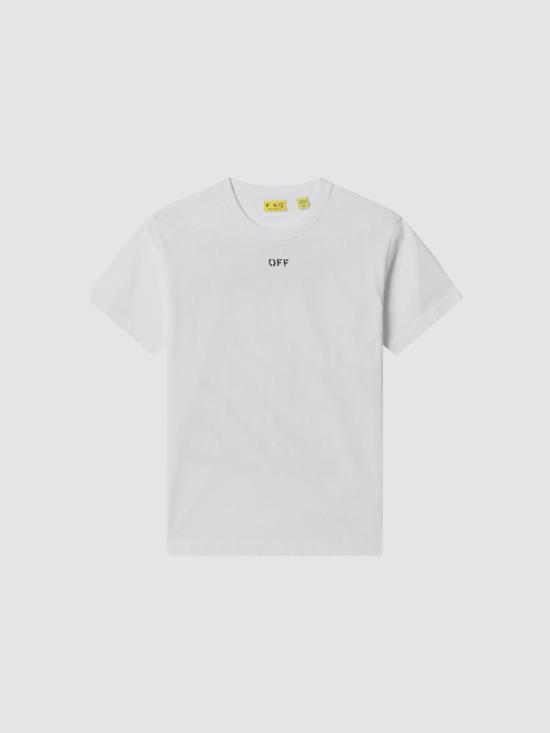 26SS [키즈] 오프화이트 티셔츠 OGAA001S26BJER003 1000 White