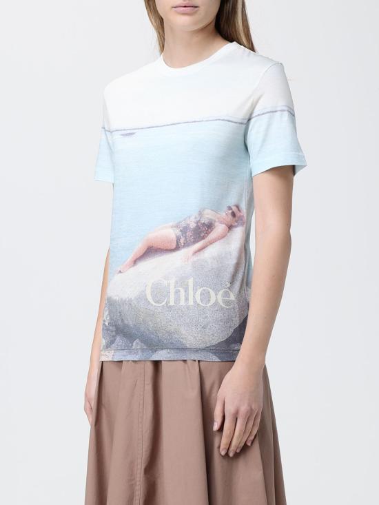 26SS 끌로에 반팔 티셔츠 CH26UJH11288 107 Multicolor - CHLOE