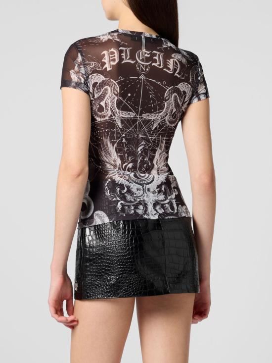26SS 필립 플레인 반팔 티셔츠 SAFCWTK3879PTE003N 02 Black - PHILIPP PLEIN
