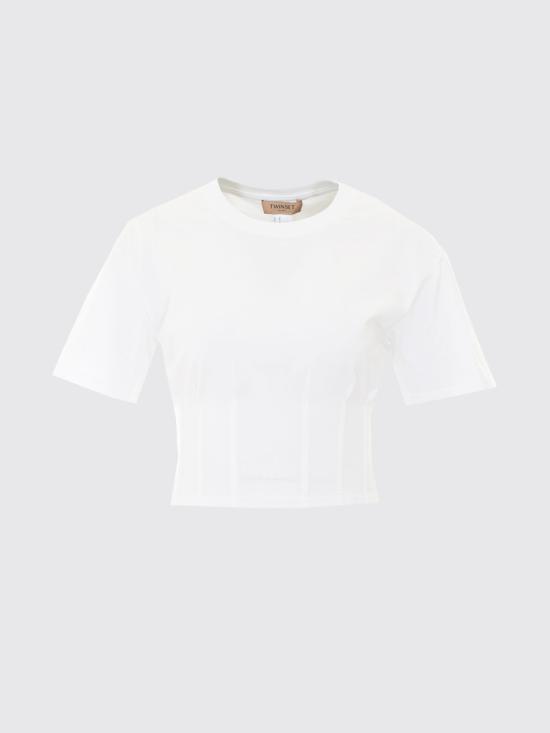 26SS 트윈셋 반팔 티셔츠 261TT2440 00001 White - TWINSET