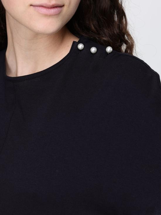 26SS 랑방 반팔 티셔츠 RWTS0023J055P26 10 Black - LANVIN