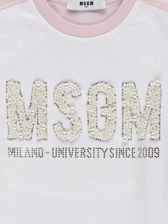 26SS [키즈] 엠에스지엠 티셔츠 S6MSJGTH033001 78 Pink - MSGM