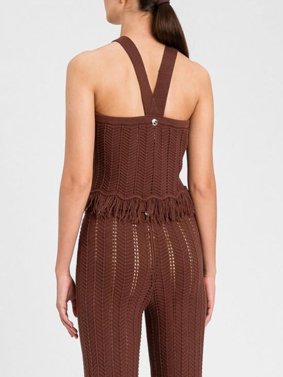 26SS 트윈셋 민소매 티셔츠 261AP3063 10780 Brown - TWINSET
