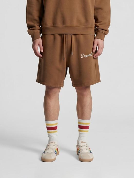 26SS 디스퀘어드2 시그니처 릴렉스 핏 쇼츠 S74MU0969D25029 140 Brown