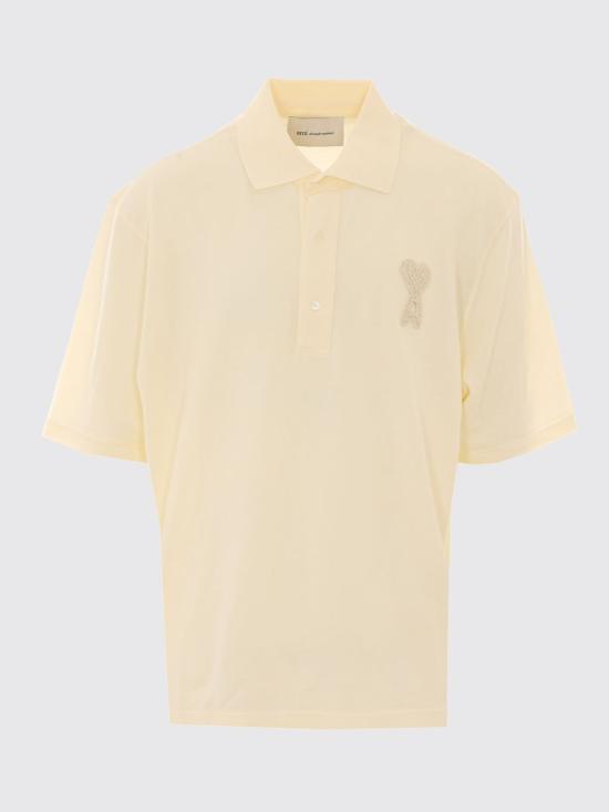 26SS 아미 폴로 티셔츠 UPL428DJE0221 136 Beige - AMI