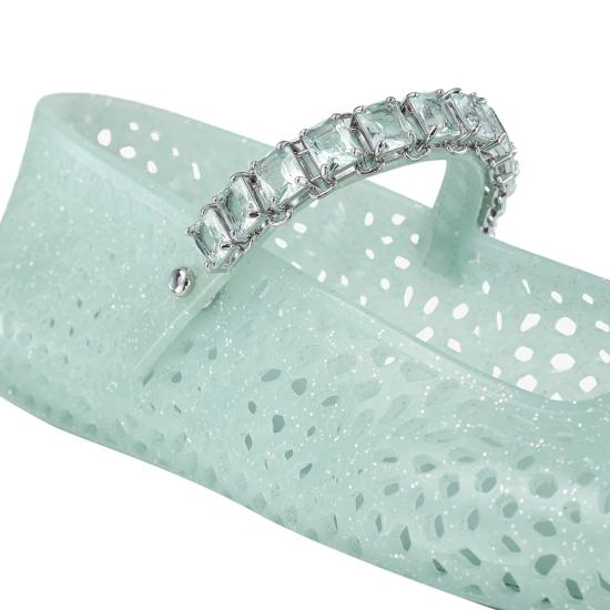 26FW 지미추 플랫 슈즈 THE JELLY NTXLIGHT VERDE Green - JIMMY CHOO