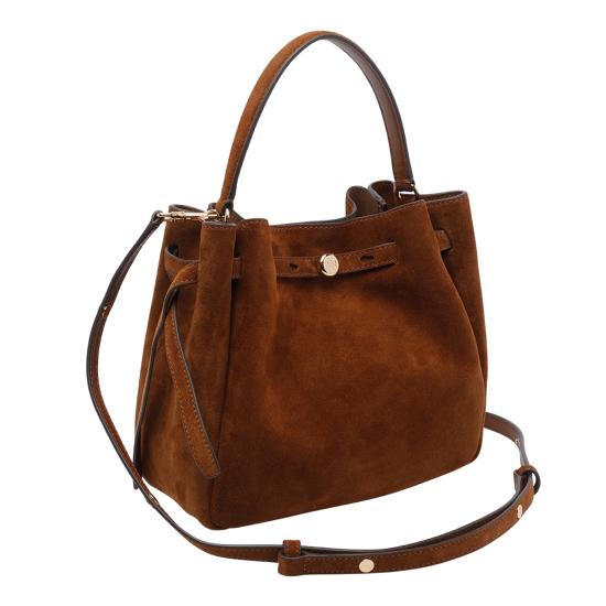 26FW 토리버치 로미 버킷백 174221 200 Brown - TORY BURCH