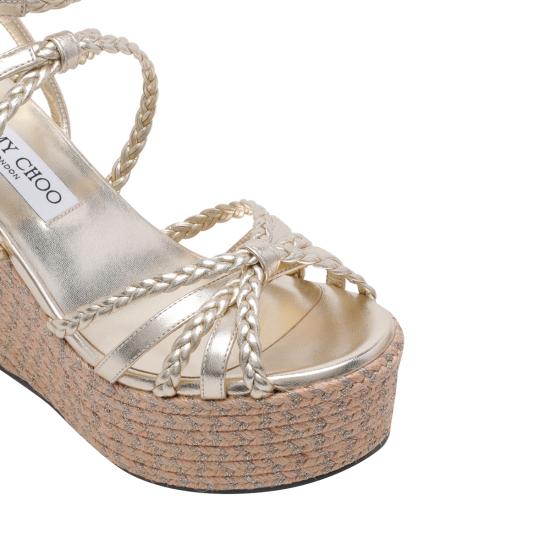 26FW 지미추 샌들 NYRA 100 ZKTSOFT GOLD MIX - JIMMY CHOO
