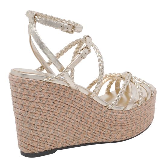 26FW 지미추 샌들 NYRA 100 ZKTSOFT GOLD MIX - JIMMY CHOO