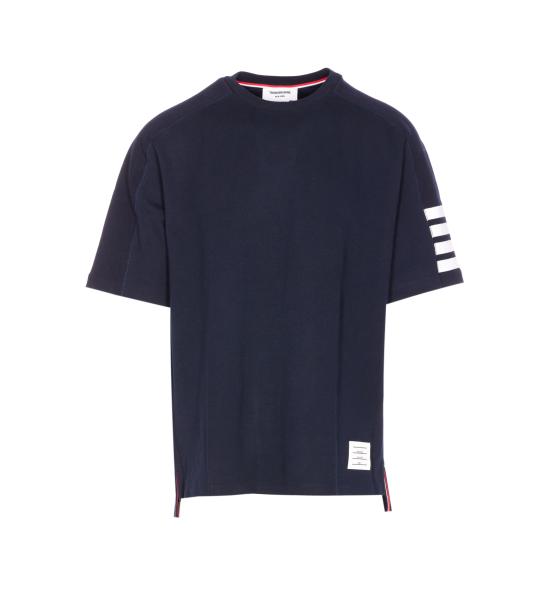 26FW 톰브라운 코튼 4바 숏 슬리브 티 MJS246A 07323415 Blue