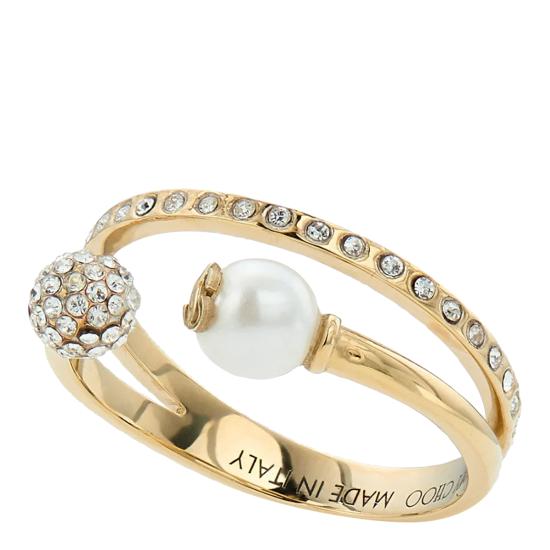 26FW 지미추 반지 JC DOUBLE RING AKKGOLD CRYSTAL - JIMMY CHOO