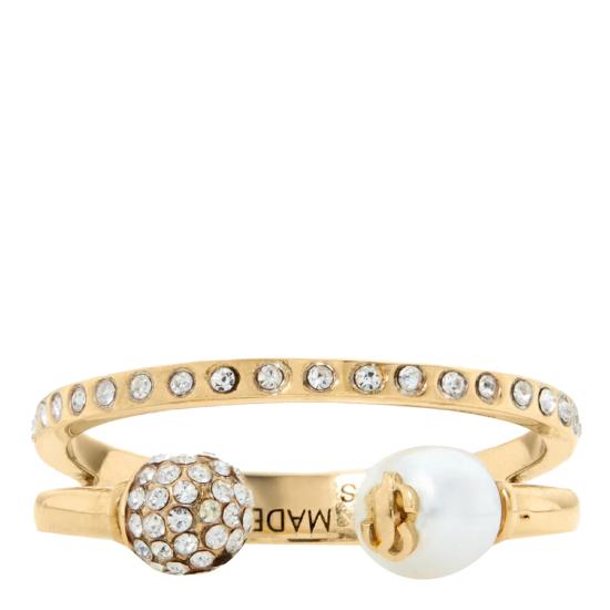 26FW 지미추 반지 JC DOUBLE RING AKKGOLD CRYSTAL