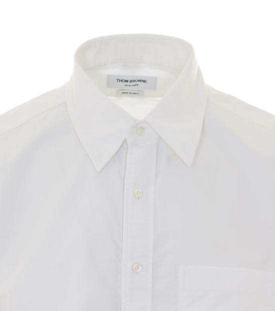 26FW 톰브라운 옥스포드 숏 슬리브 셔츠 MWS239E F0313100 - THOM BROWNE