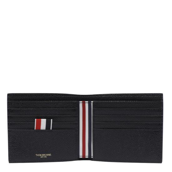 26FW 톰브라운 페블 그레인 레더 빌 폴드 지갑 MAW023A 00198001 Black - THOM BROWNE