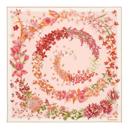 26FW 살바토레 페라가모 머플러/스카프 795194 310246ARANCIO ROSA Multicolor