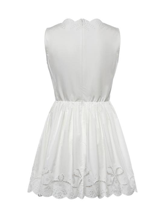 26SS 셀프 포트레이트 숏 원피스 AC26034S W WHITE - SELF PORTRAIT