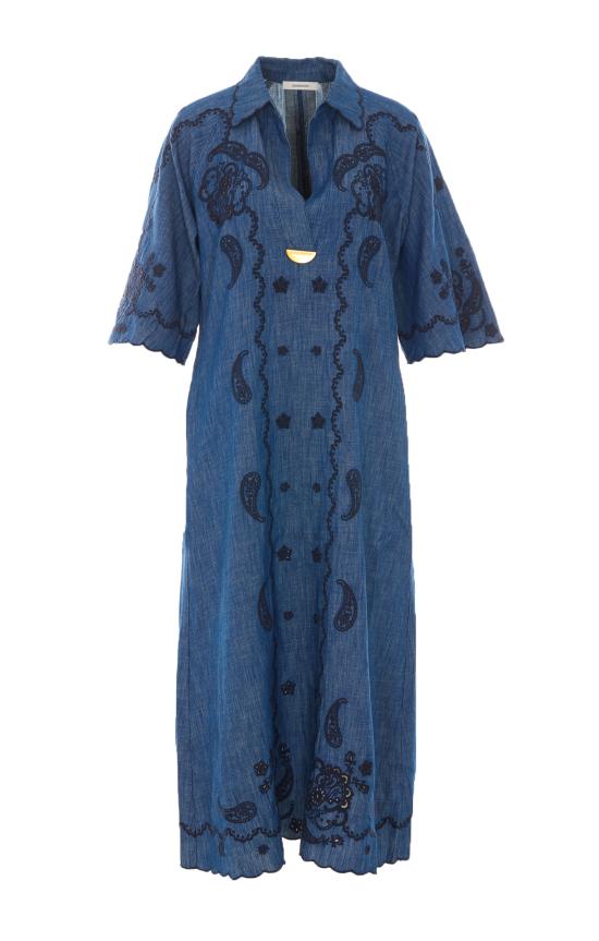 26FW 짐머만 롱 원피스 8358DSS261 RWBLU Blue