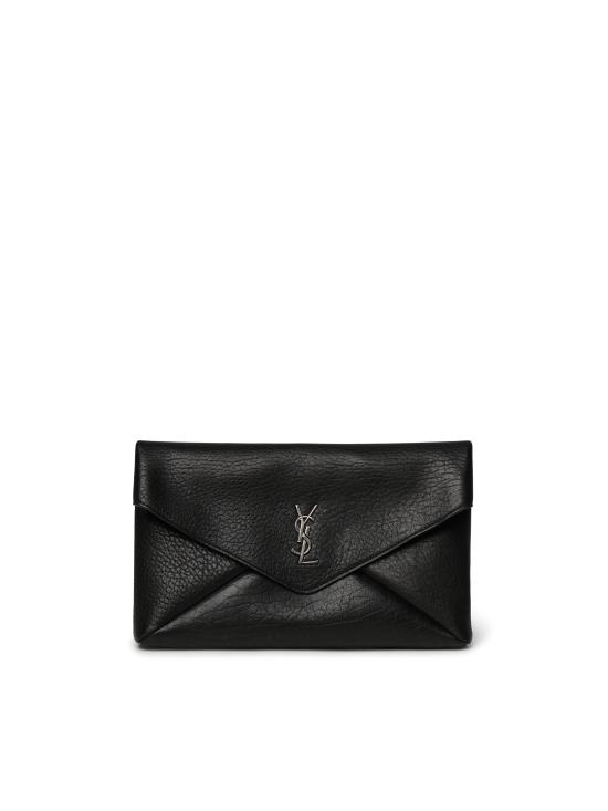 26SS 생로랑 카산드라 라지 엔벨로프 파우치 778181 AACIA1000 BLACK
