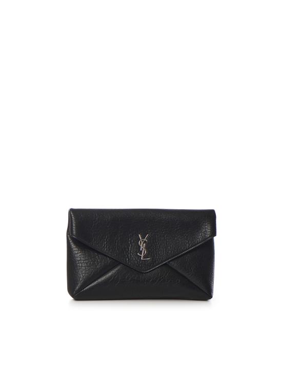 26SS 생로랑 카산드라 라지 엔벨로프 파우치 778181 AACIA1000 BLACK - SAINT LAURENT