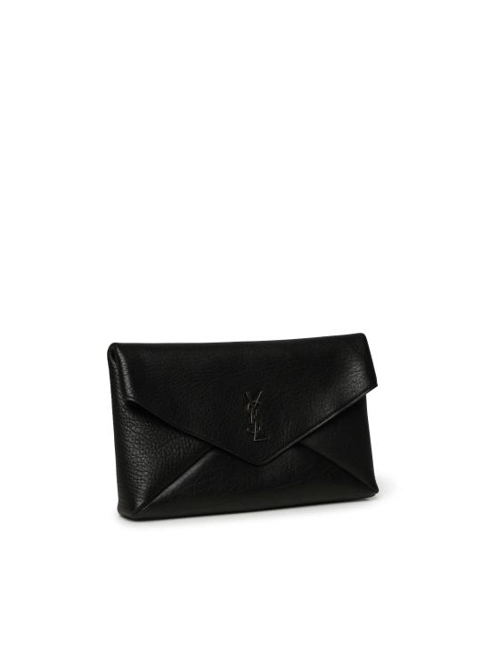 26SS 생로랑 카산드라 라지 엔벨로프 파우치 778181 AACIA1000 BLACK - SAINT LAURENT